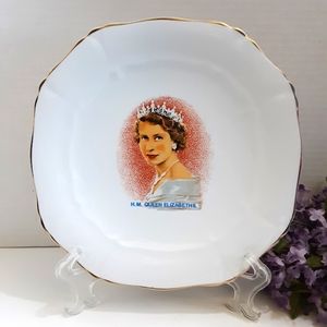 QUEEN ELIZABETH II Souvenir Collector Plate 1953 Alfred Meakin British Royalty
